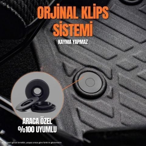 Skoda Octavia 3D Paspas Havuzlu Pro 2013-2017 Arası