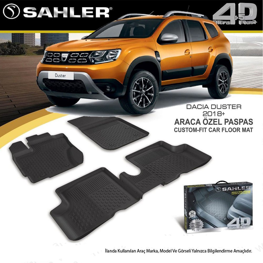 Dacia Duster Havuzlu Paspas 4,5D Sahler 2018 Sonrası