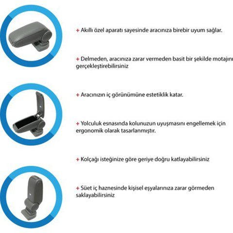 Hyundai Accent Era Kol Dayama Kolçak Orjinal Vidasız 2006-2012