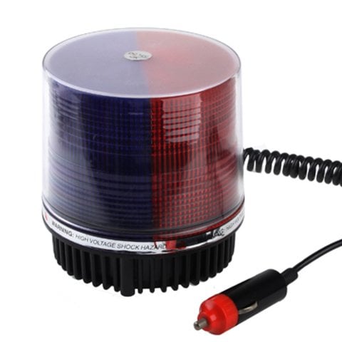 Çakarlı Tepe Lambası Mıknatıslı Kırmızı-Mavi 12-24 Volt