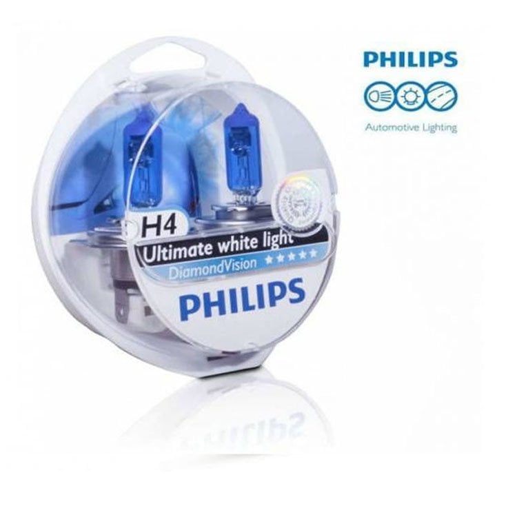 H4 Far Ampulü Philips 12V 55W Diamond Vision Xenon Efekt