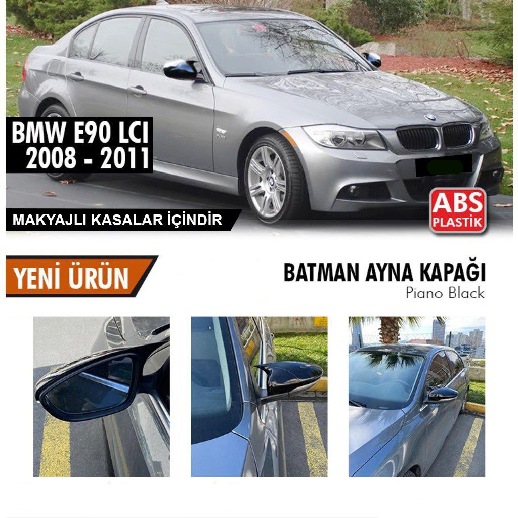 Bmw E90 Yarasa Ayna Kapağı Piano Black Parlak Siyah