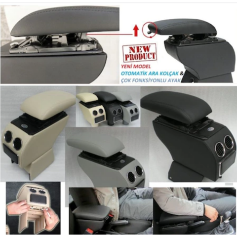 Süspansiyonlu Kol Dayama Küllüklü Lüx Kolçak Bej