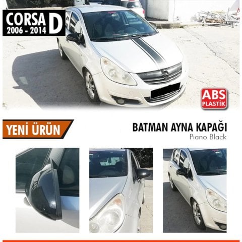 Opel Corsa D Yarasa Ayna Kapağı Piano Black Parlak Siyah