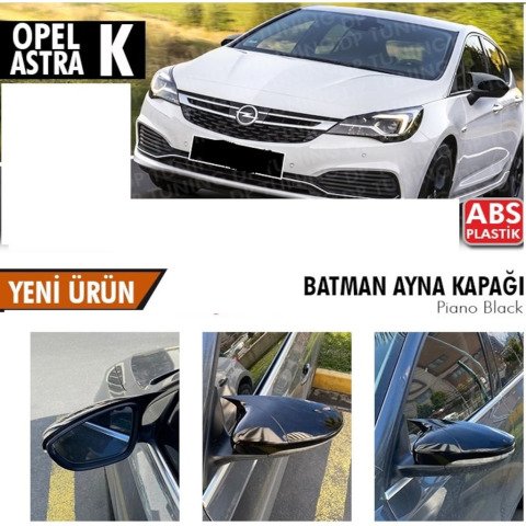 Opel Astra K Yarasa Ayna Kapağı Piano Black Parlak Siyah