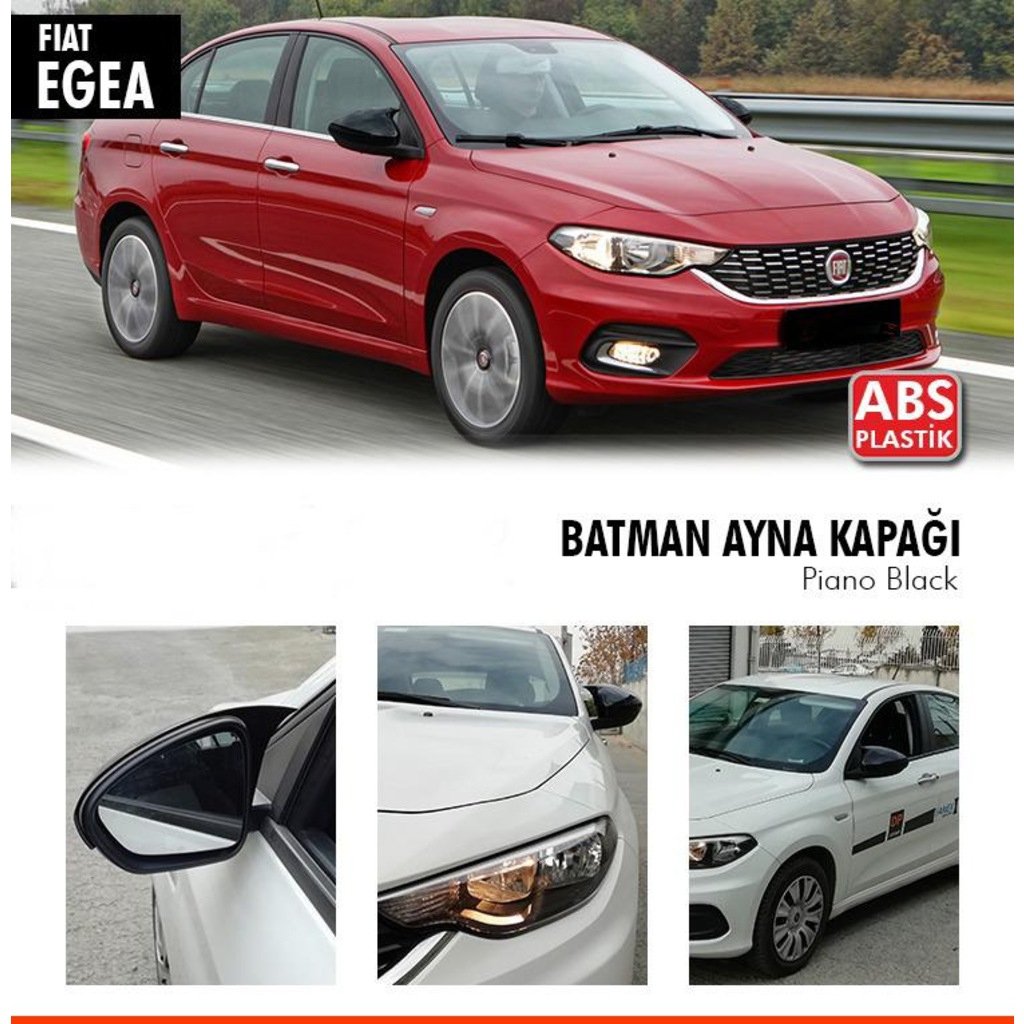 Fiat Egea Yarasa Ayna Kapağı Piano Black Parlak Siyah