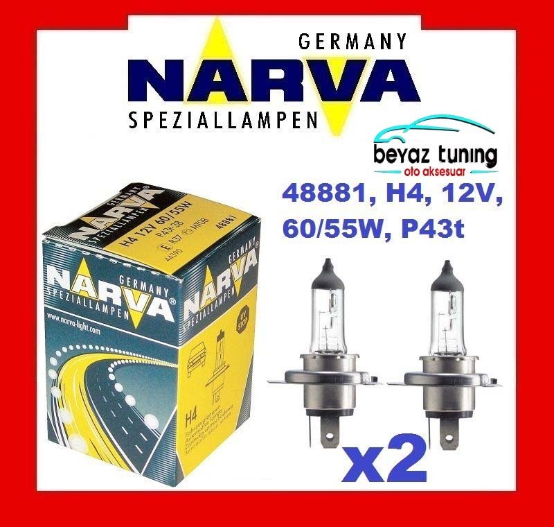 H4 Far Ampulü Narva 12Volt 55Watt P43T