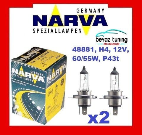 H4 Far Ampulü Narva 12Volt 55Watt P43T