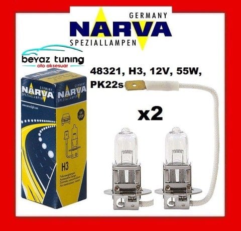 H3 Far Ampulü Narva 12Volt 55Watt