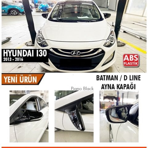 Hyundai i30 Yarasa Ayna Kapağı Batman Parlak Siyah Piano Black