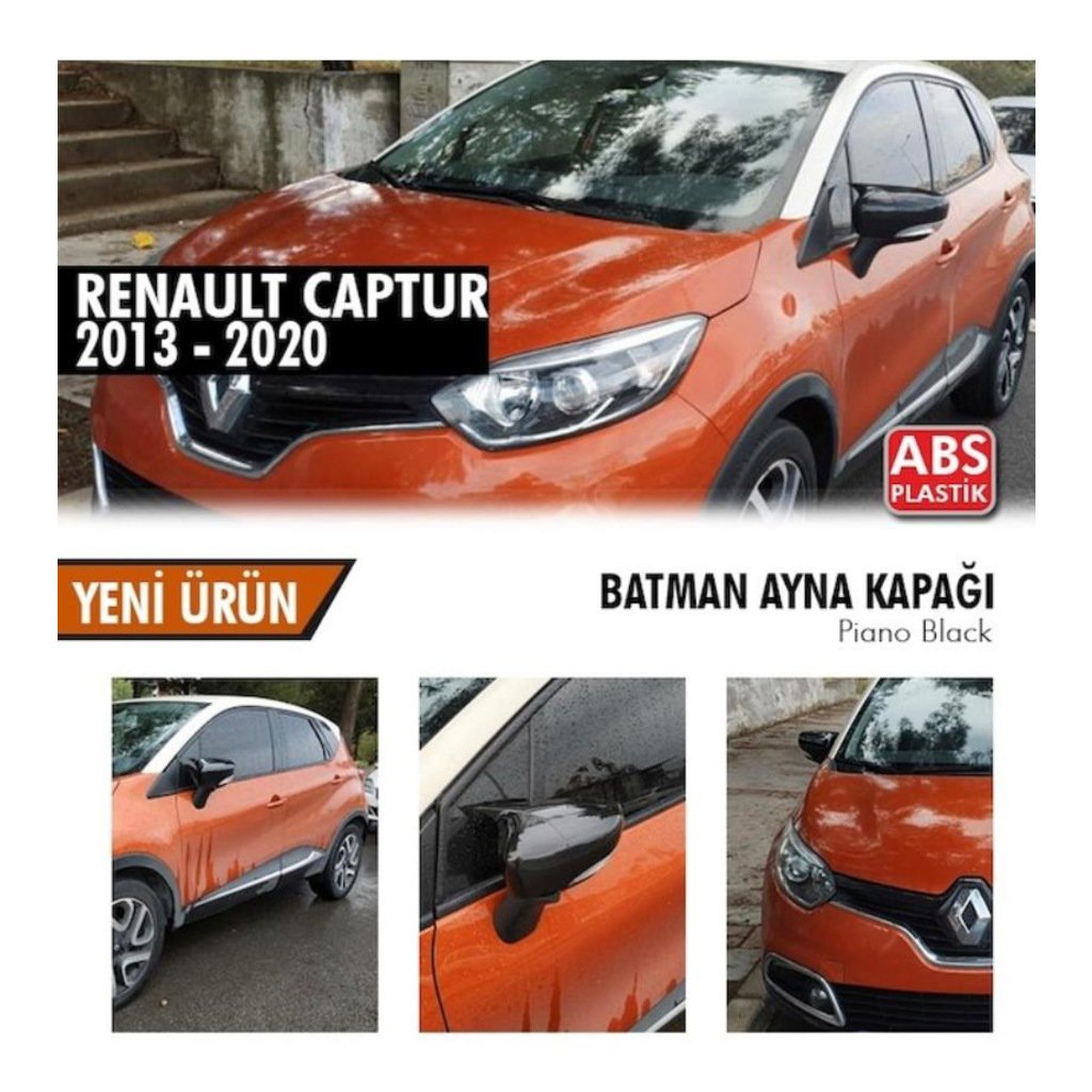 Renault Captur Yarasa Ayna Kapağı Batman Parlak Siyah Piano Black