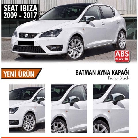 Seat ibiza Yarasa Ayna Kapağı Batman Parlak Siyah Piano Black