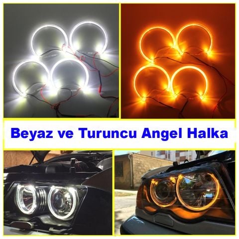 Bmw E36 3 Serisi Angel Eyes Halkası Takımı 4lü Çift Renk