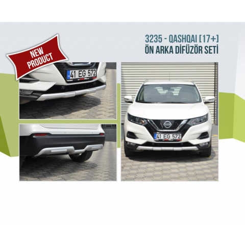 Nissan Qashqai Difüzör Ön Arka Tampon Koruma 2018 Sonrası