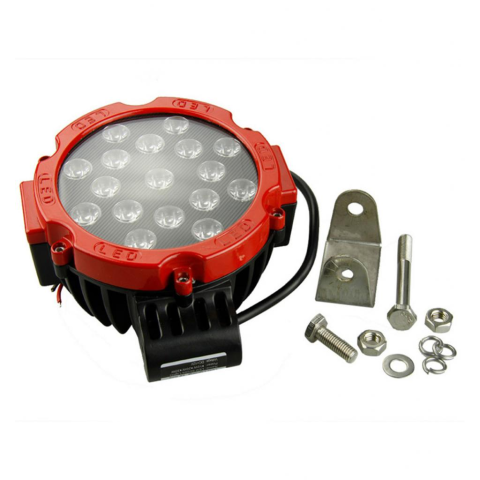 Off Road Sis Lambası 17 Ledli 51 Watt Kırmızı 4x4 Yayıcı Sis Farı