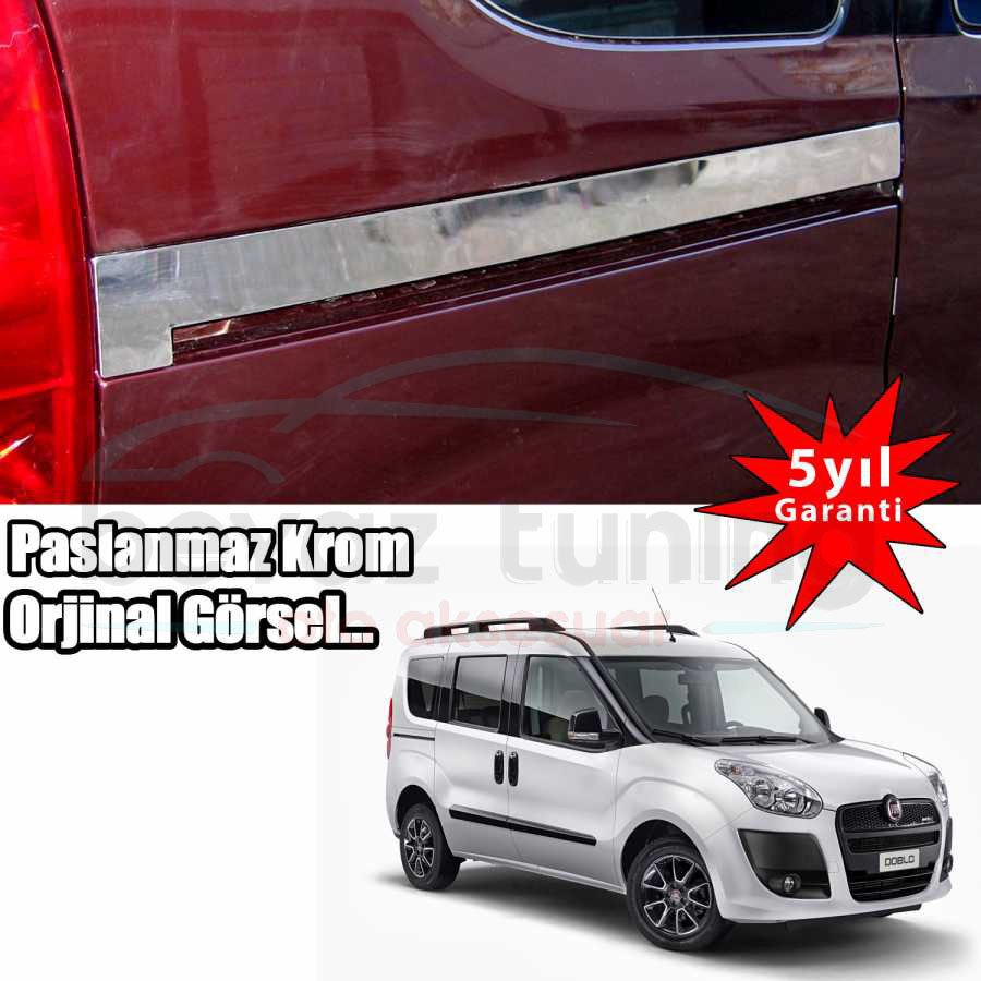 Fiat Doblo Sürgülü Kapı Kromu Nikelajı 2010 Sonrası