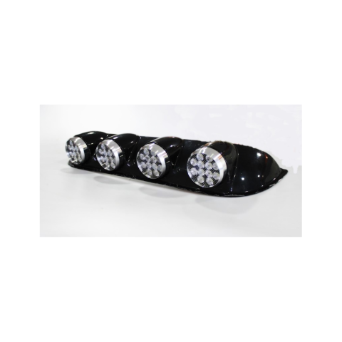Off Road Tavan Sis Lambası Seti Yuvarlak 4lü Ledli Siyah