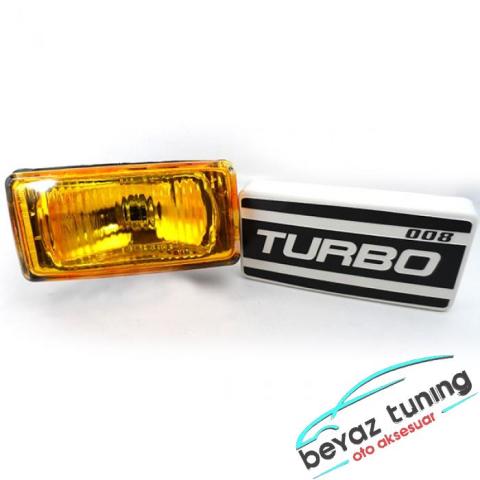 Turbo 008 Sarı Sis Lambası Dikdörtgen