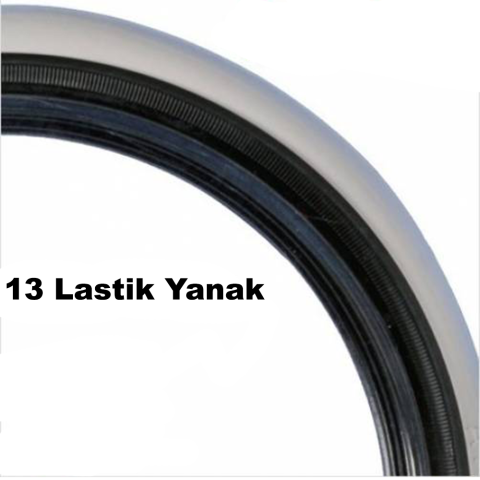 Atlas Lyon Lastik Yanağı Beyaz - Siyah Yanak 13Jant