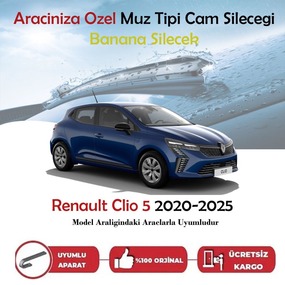 Renault Clio 5 Muz Silecek Takımı 2020-2025
