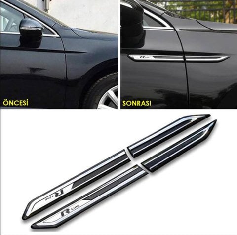 Volkswagen Passat R-line 4'lü Çamurluk Logosu B6 B7 B8 CC