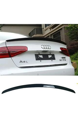 Audi A4 Bagaj Üstü Spoiler Parlak Siyah Spoyler 2012-2016