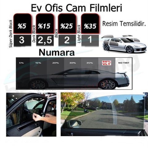 Cam Filmi Amerikan Çizilmez 50 cm x 60 Mt. Black