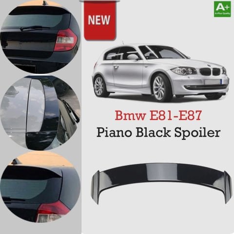 Bmw Bagaj Üstü E81-E87  Uyumlu Pianoblack Spoiler 2004-2011