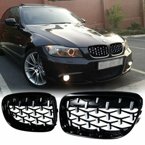 Bmw 3 Serisi E90 Ön Panjur Böbrek Diamond Model OEM 2009-2012