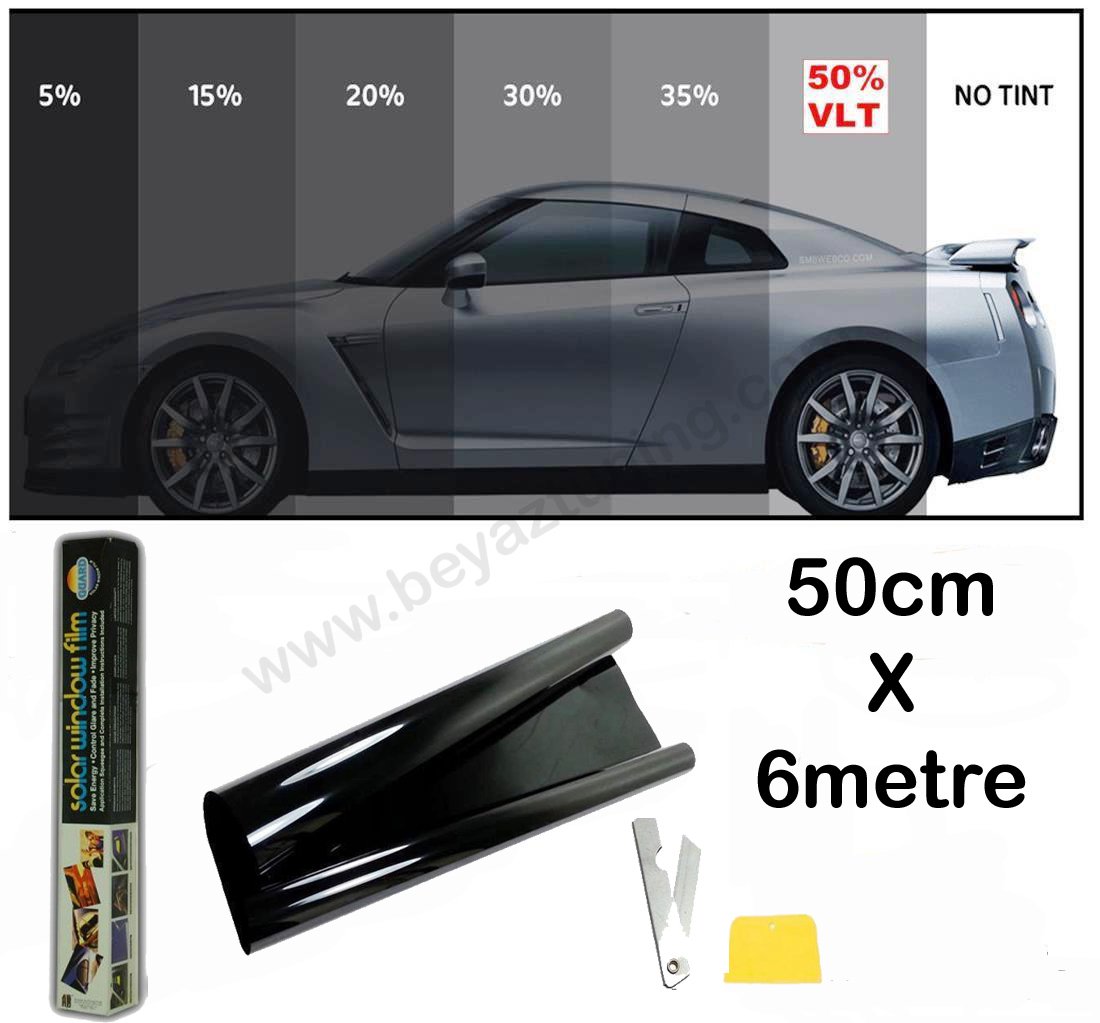 Cam Filmi 50 cm x 6 Mt. Black %20