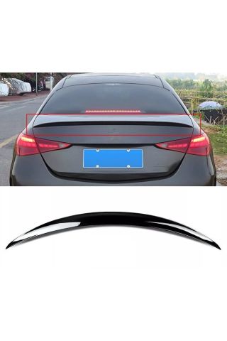 Mercedes W206 Bagaj Üstü Spoiler Piano Black 2020 Sonrası