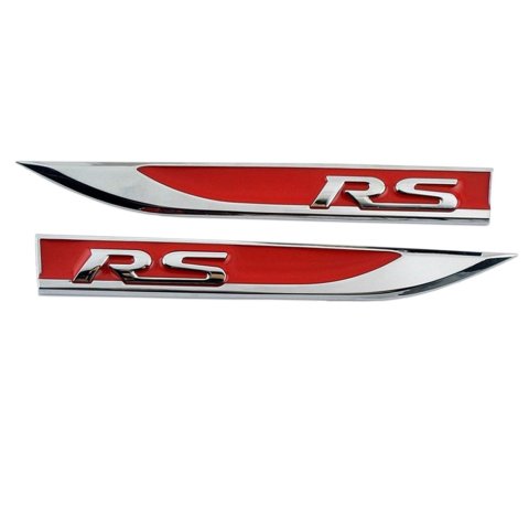 RS Çamurluk Logosu Arması Kırmızı-Krom
