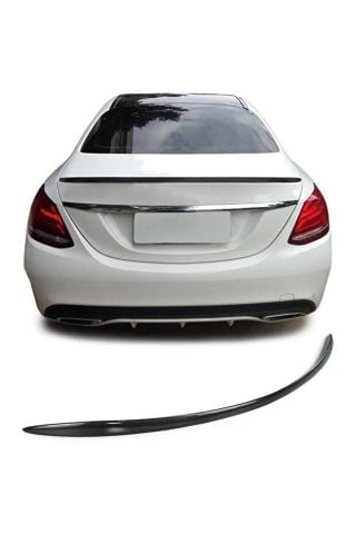 Mercedes C Serisi W205 Bagaj Üstü Piano Black Spoiler 2015-2020