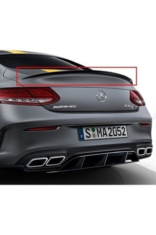 Mercedes C Serisi W205 Bagaj Üstü Piano Black Spoiler 2015-2020