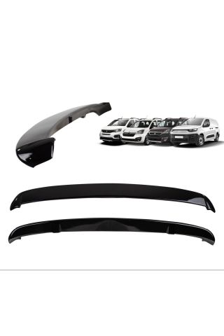 Peugeot Rifter Bagaj Üstü Spoiler Piano Black 2019 Sonrası