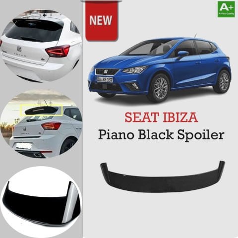 Seat İbiza Bagaj Üstü Spoiler Piano Black Boyalı 2017 Sonrası