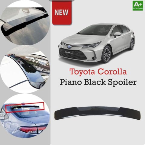 Toyota Corolla Cam Üstü Spoiler Piano Black 2019 Sonrası