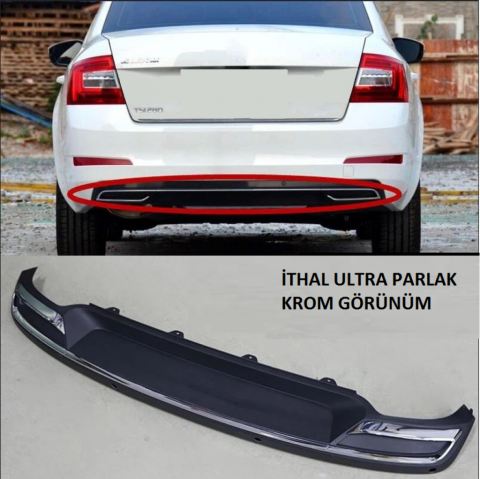 Skoda Octavia Arka Tampon Difüzörü Amg Model 2013-2017 Arası