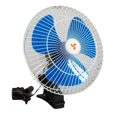 Araç İçi Fan Oto Vantilatör 12 Volt Mandallı 10 inç