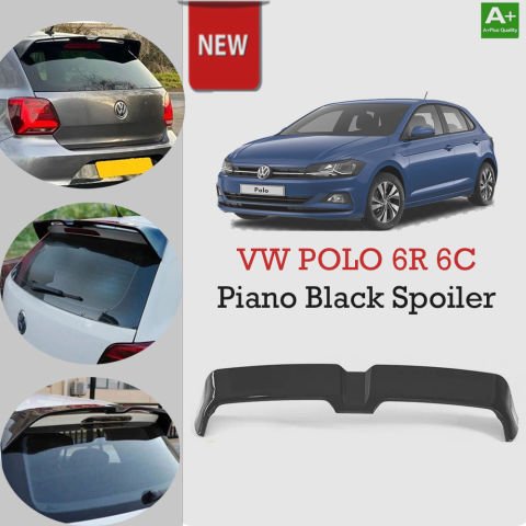 Vw Polo 6R 6C Bagaj Üstü Spoiler Oettinger Piano Black 2009-2019