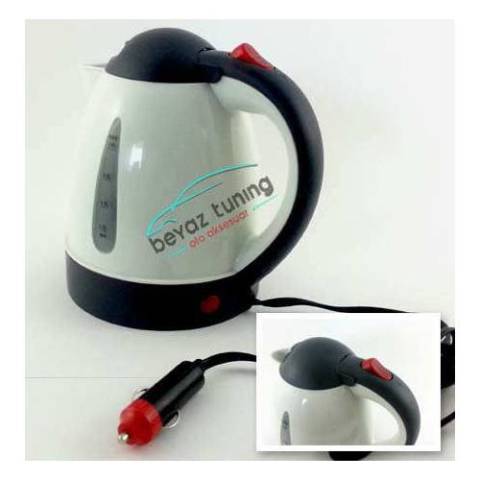 Araç İçi Su Isıtıcı Kettle Termostatlı 12 Volt 1LT