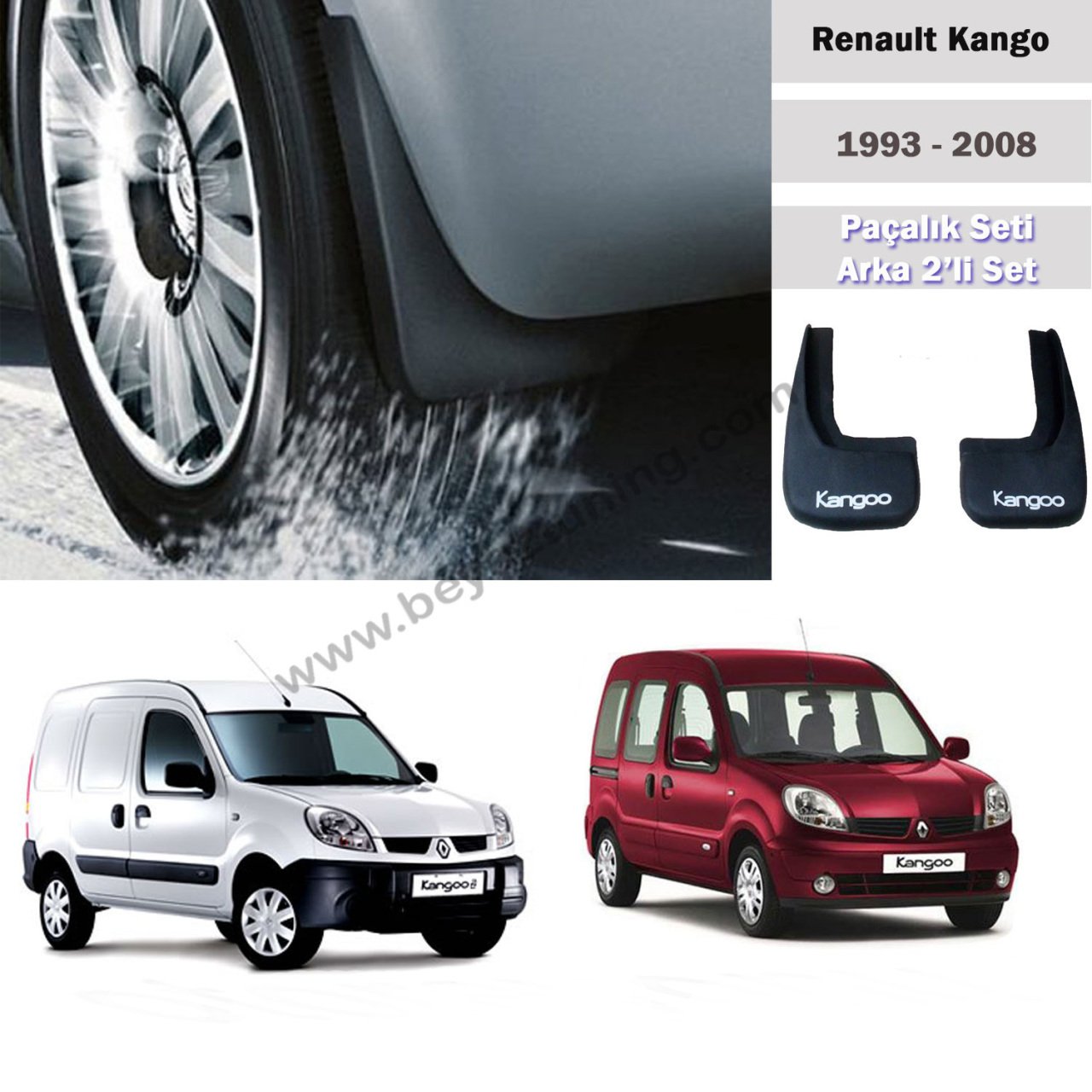 Renault Kangoo Paçalık Tozluk Çamurluk Arka Set 1998-2008