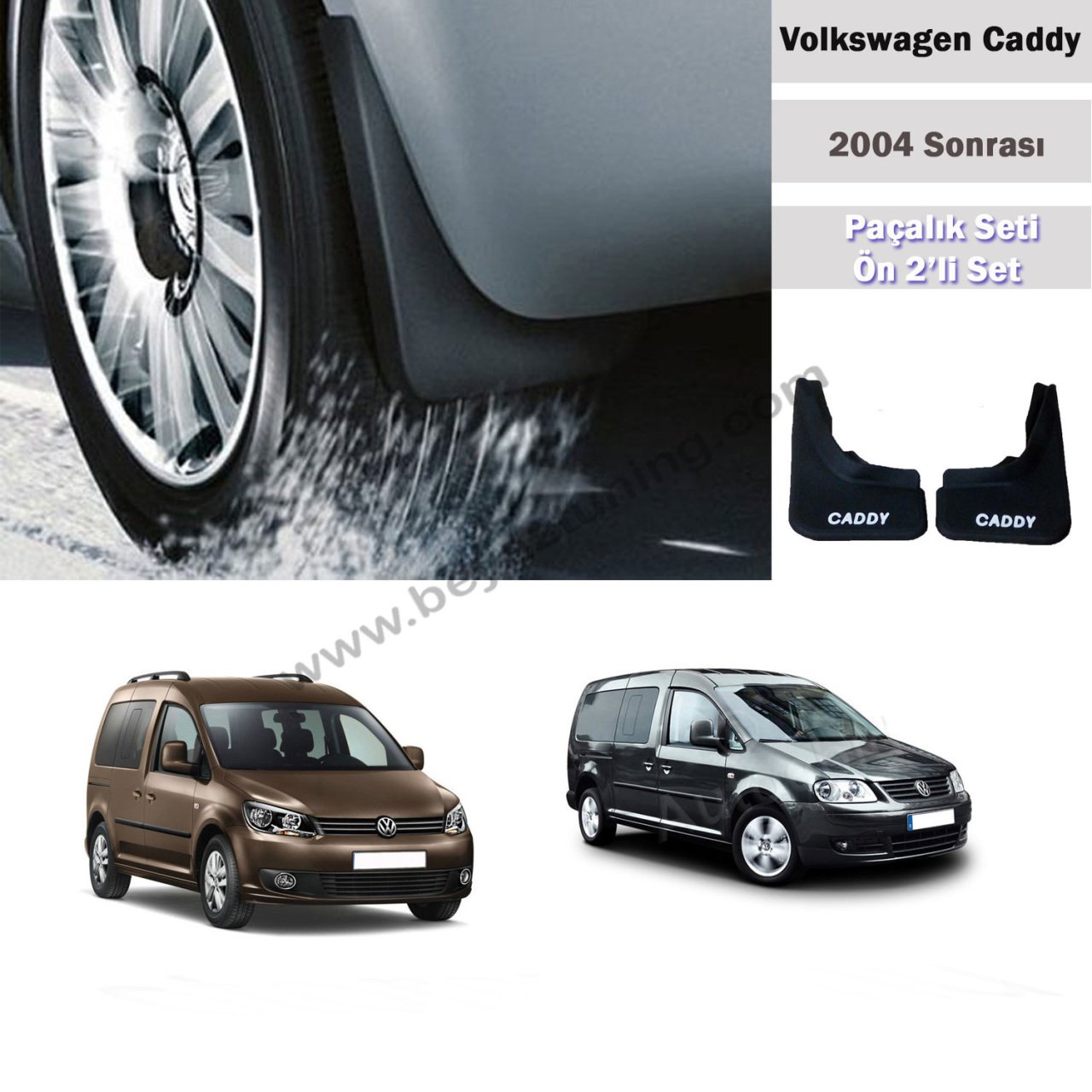 Volkswagen Caddy Paçalık Tozluk Çamurluk Ön Set