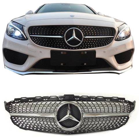 Mercedes W205 Diamond Amg Ön Panjur Izgara 2015-2018 Arası