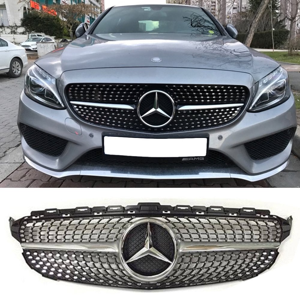 Mercedes W205 Diamond Amg Ön Panjur Izgara 2015-2018 Arası