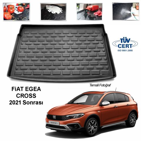 Fiat Egea Cross Bagaj Havuzu Paspası 2021 Sonrası