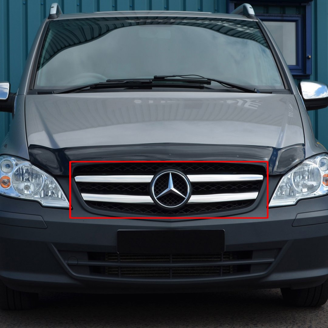 Mercedes Vito W639 Ön Panjur Kromu Nikelajı 2010-2015