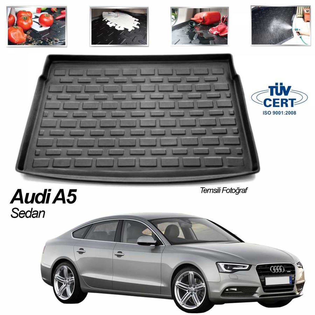 Audi A5 Bagaj Havuzu Paspası Sedan 2008 Sonrası