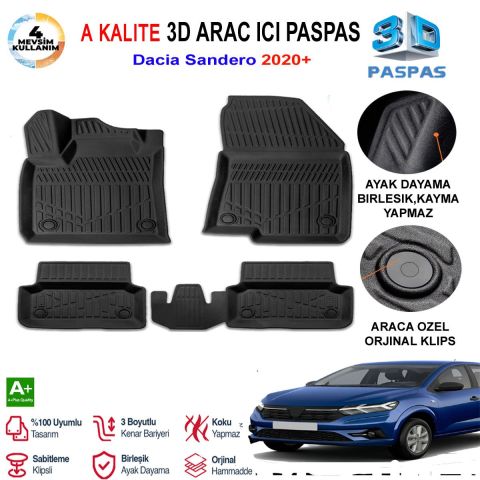 Dacia Jogger 3D Paspas Havuzlu Pro 2022 Sonrasi