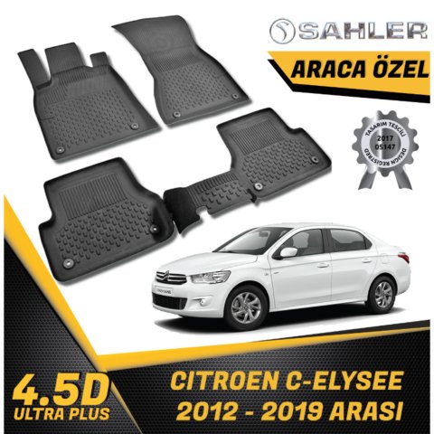 Citroen C-Elysee Havuzlu Paspas 4,5D Sahler